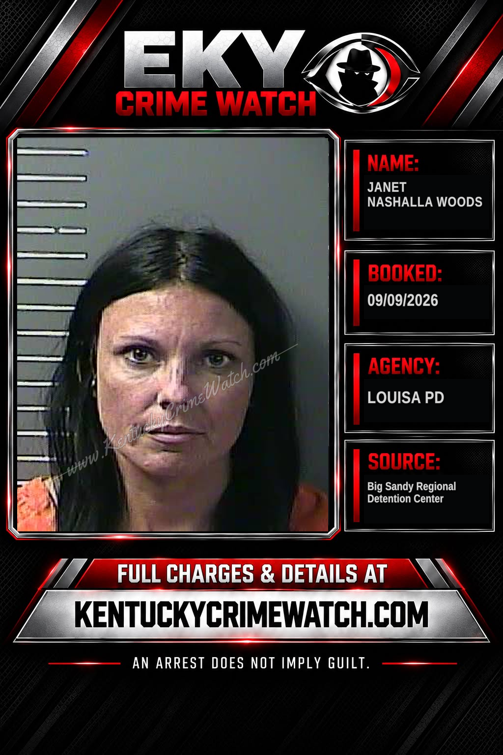 JANET NASHALLA WOODS booking image