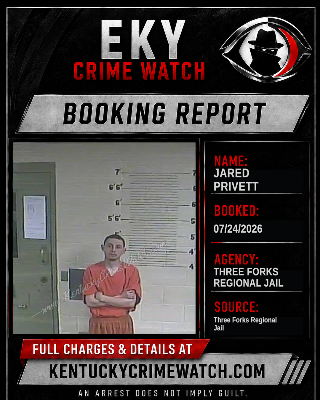 Jared Privett booking image