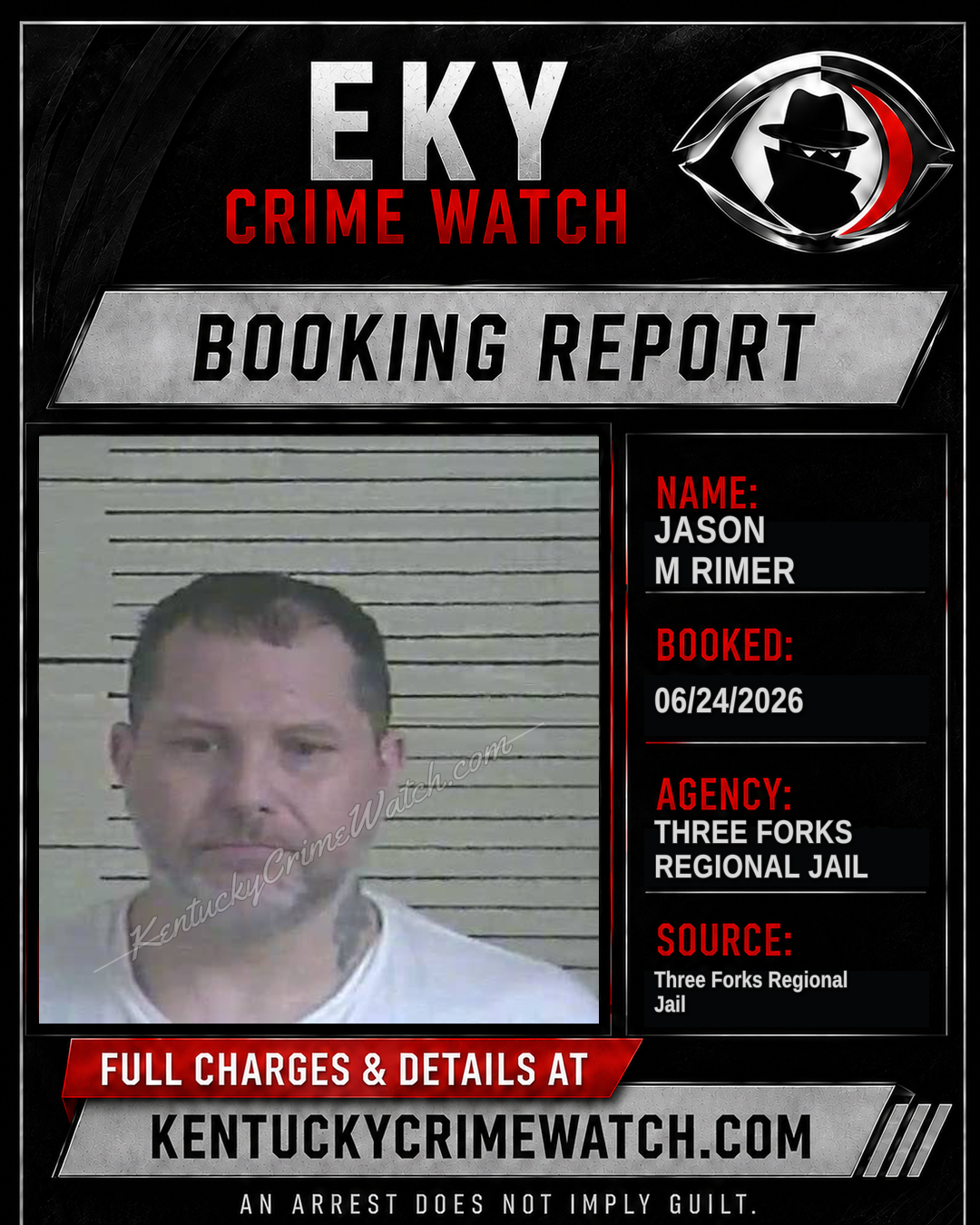 Jason M Rimer booking image