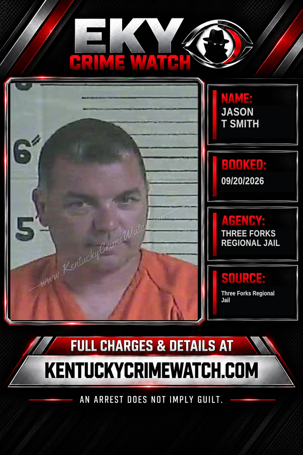 Jason T Smith booking report card