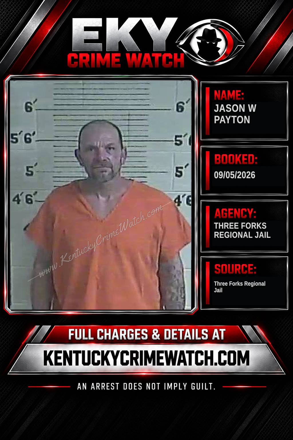 Jason W Payton booking image