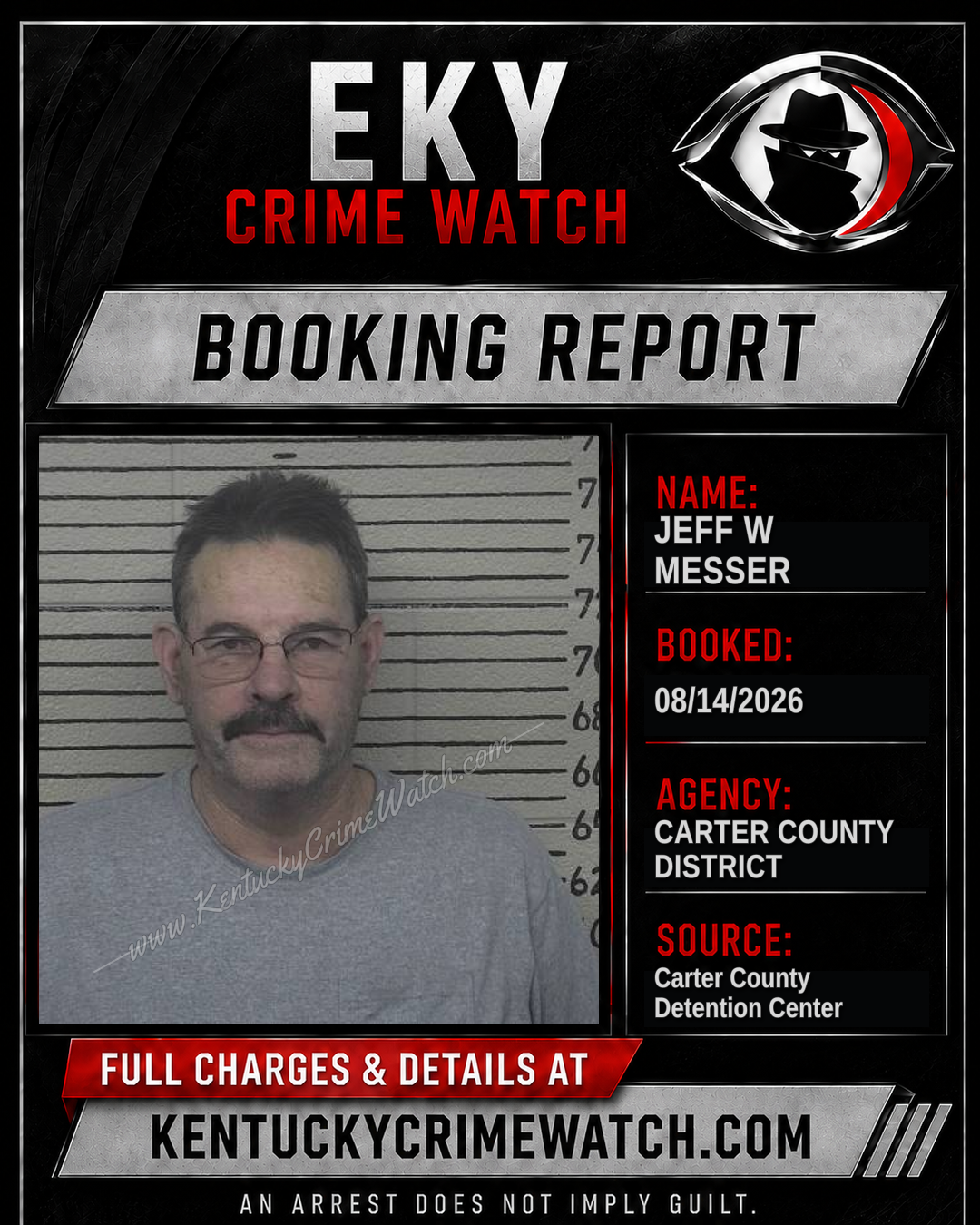 JEFF W MESSER booking image