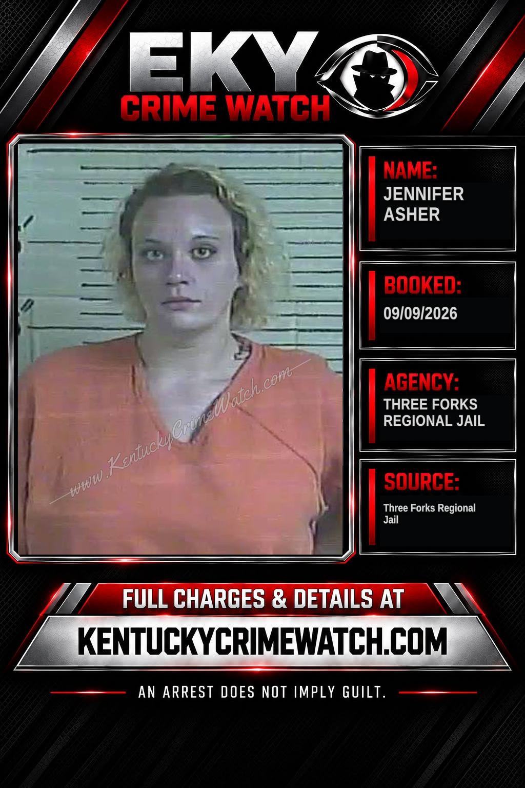 Jennifer Asher booking image