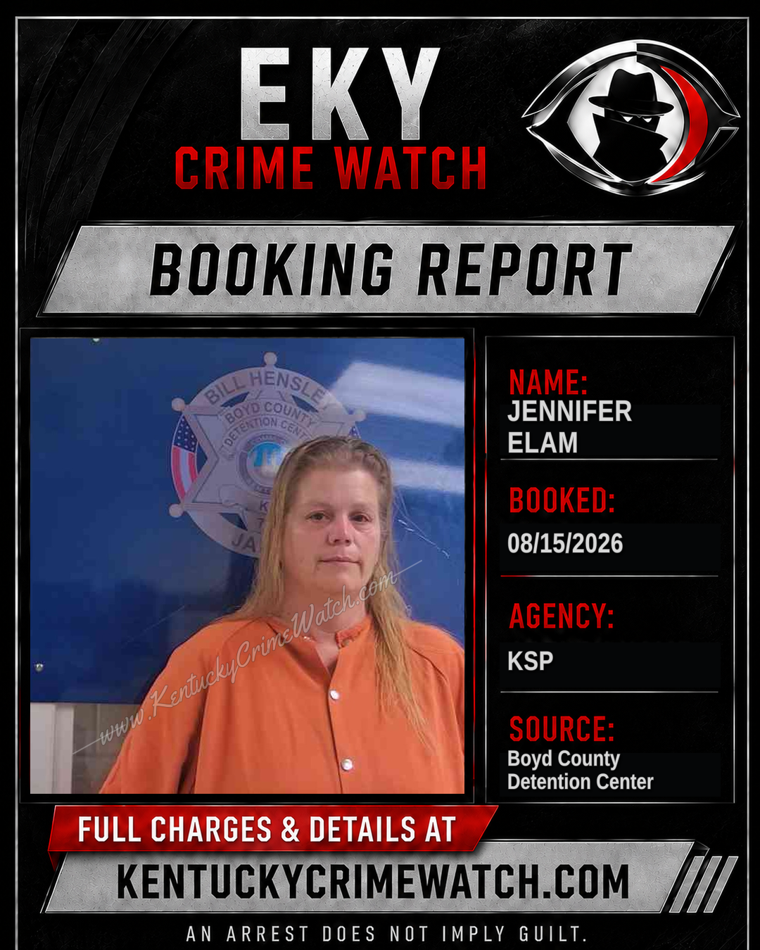 JENNIFER ELAM booking image