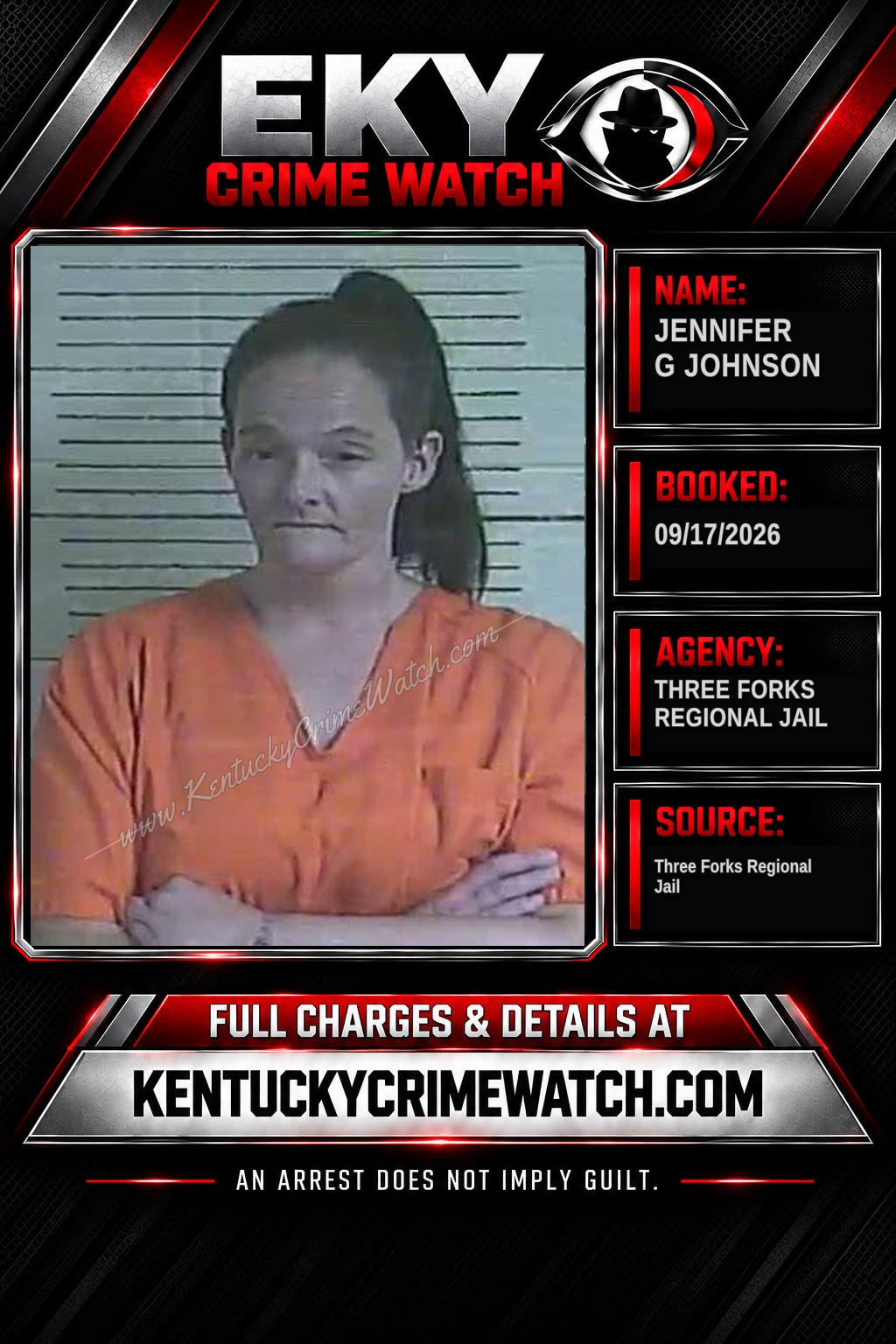 Jennifer G Johnson booking image
