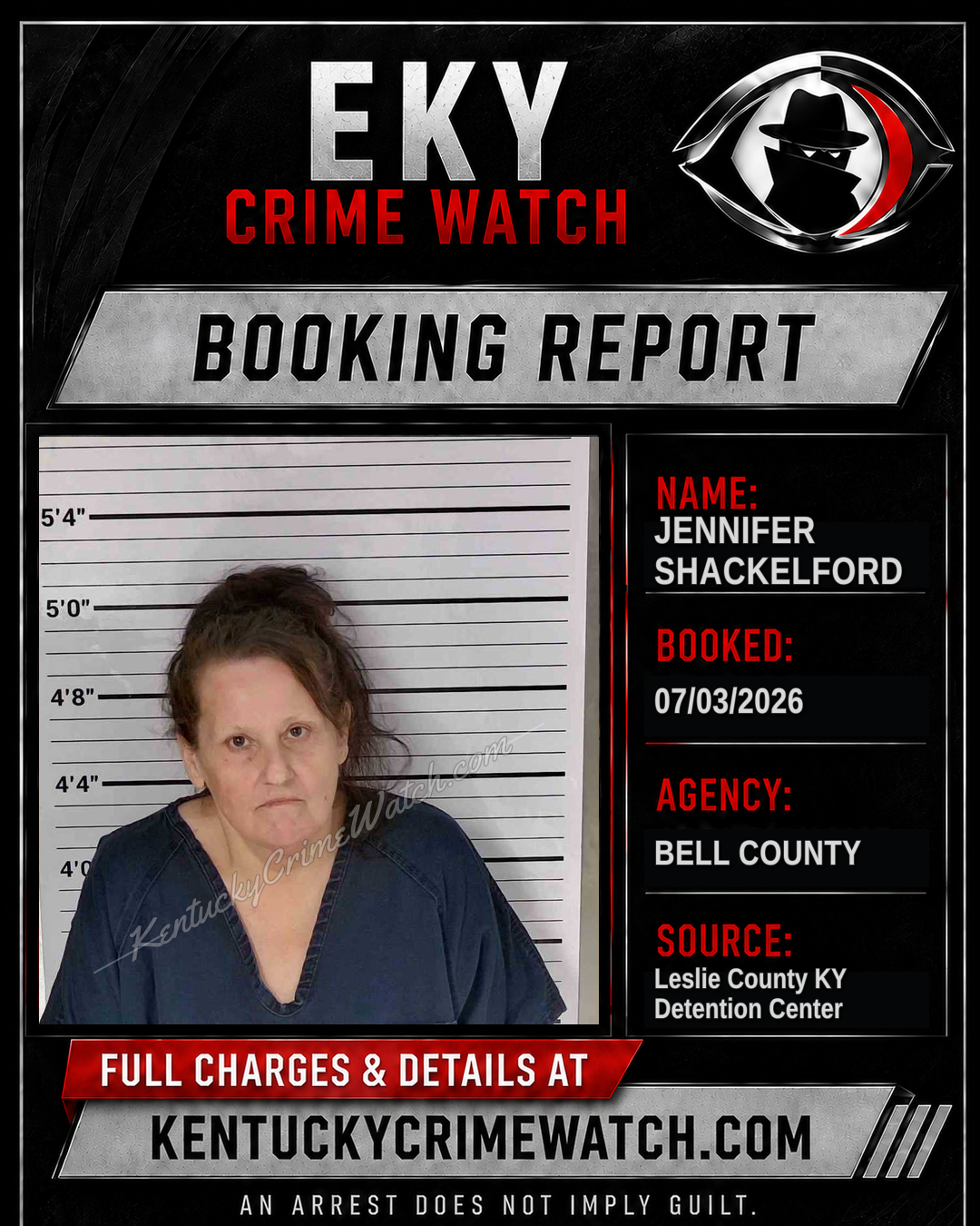 JENNIFER SHACKELFORD booking image
