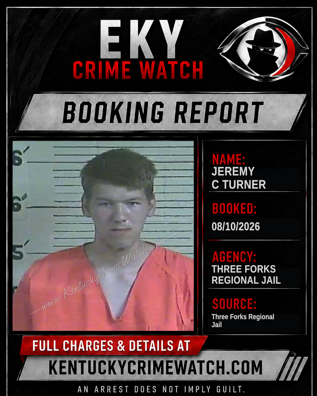 Jeremy C Turner booking image