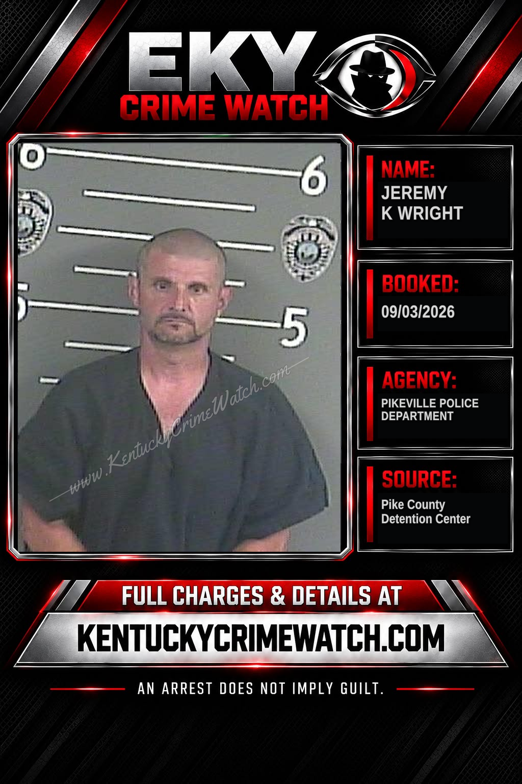 JEREMY K WRIGHT booking image