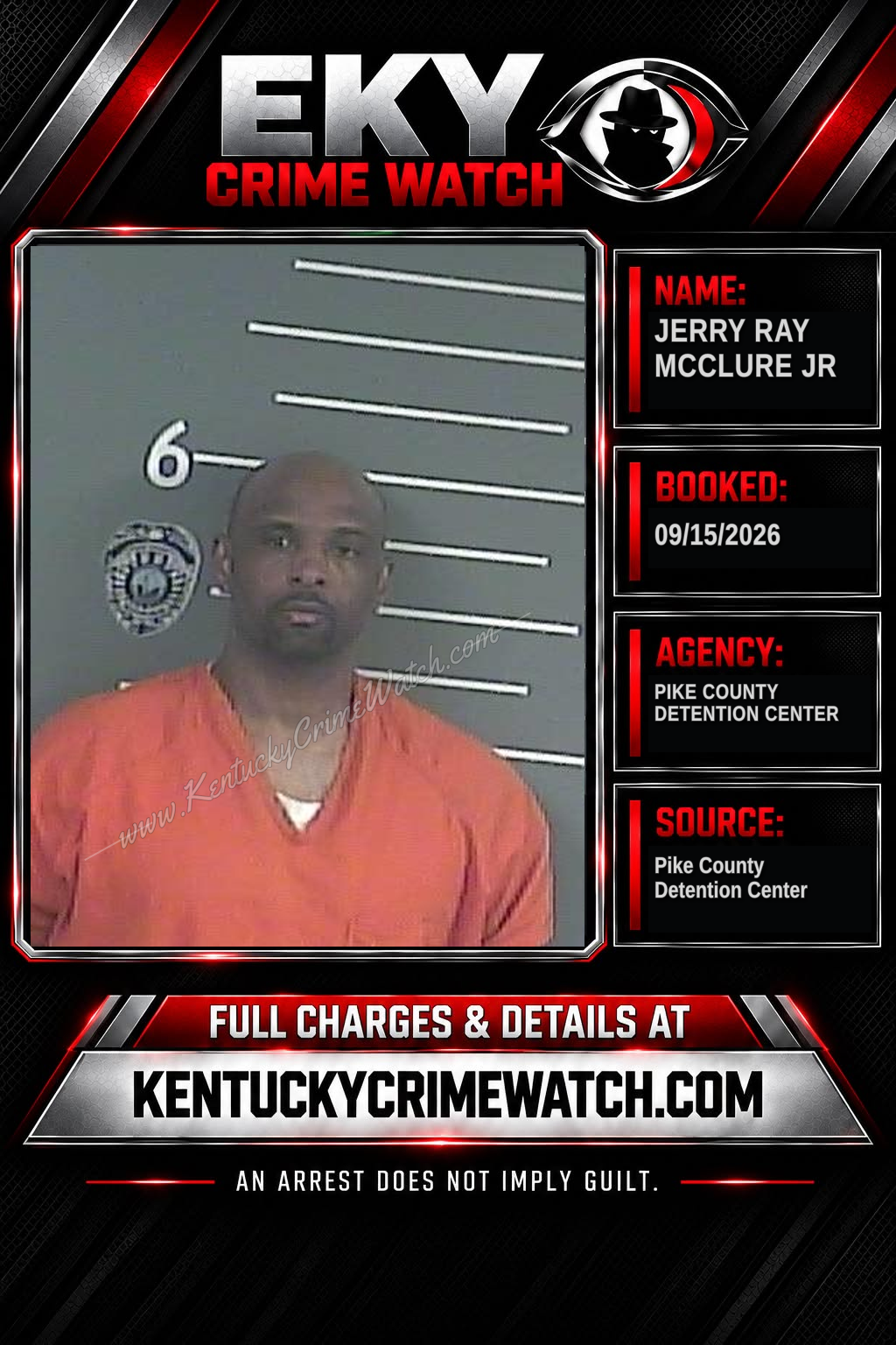 JERRY RAY MCCLURE JR booking image