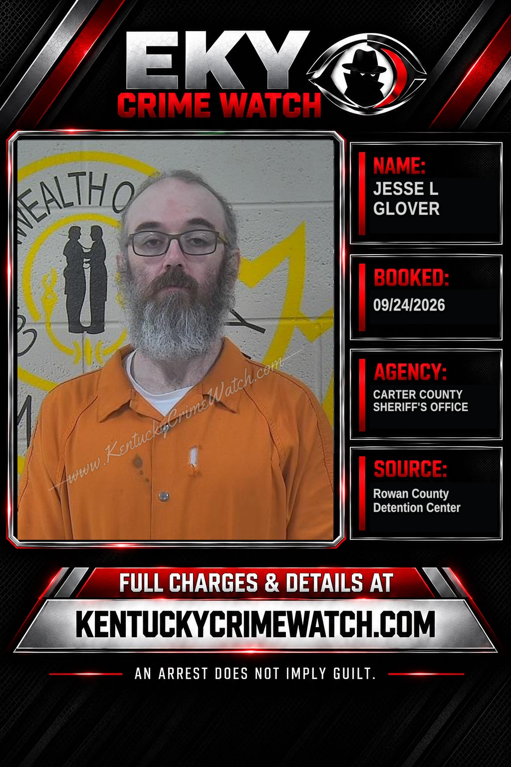JESSE L GLOVER booking image