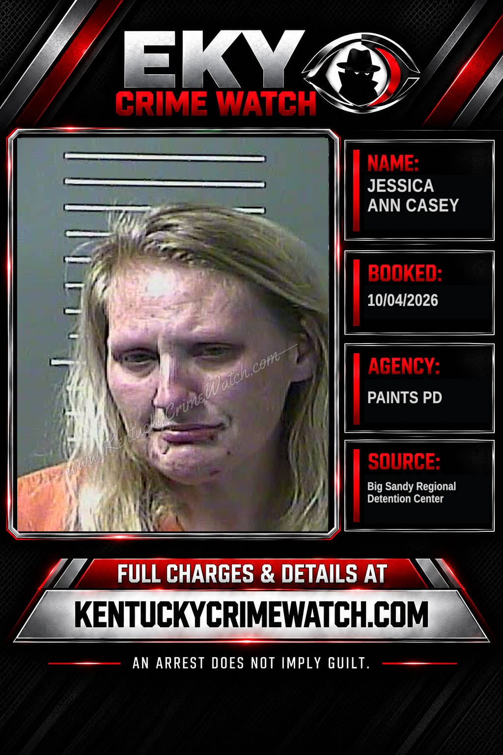 JESSICA ANN CASEY booking image