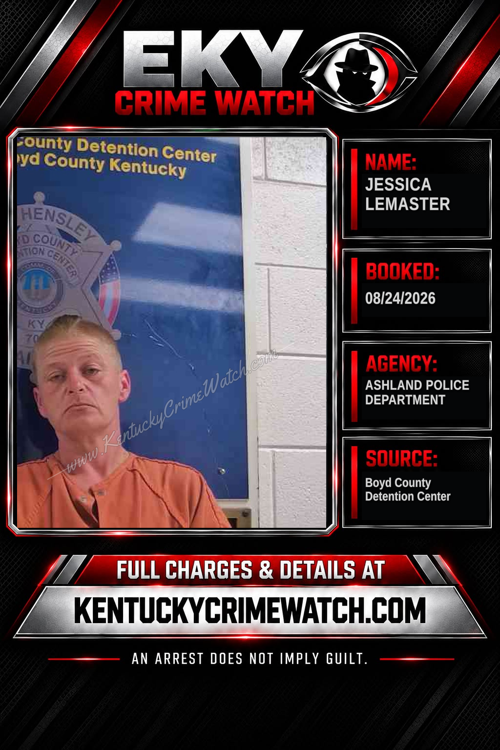 JESSICA LEMASTER booking image