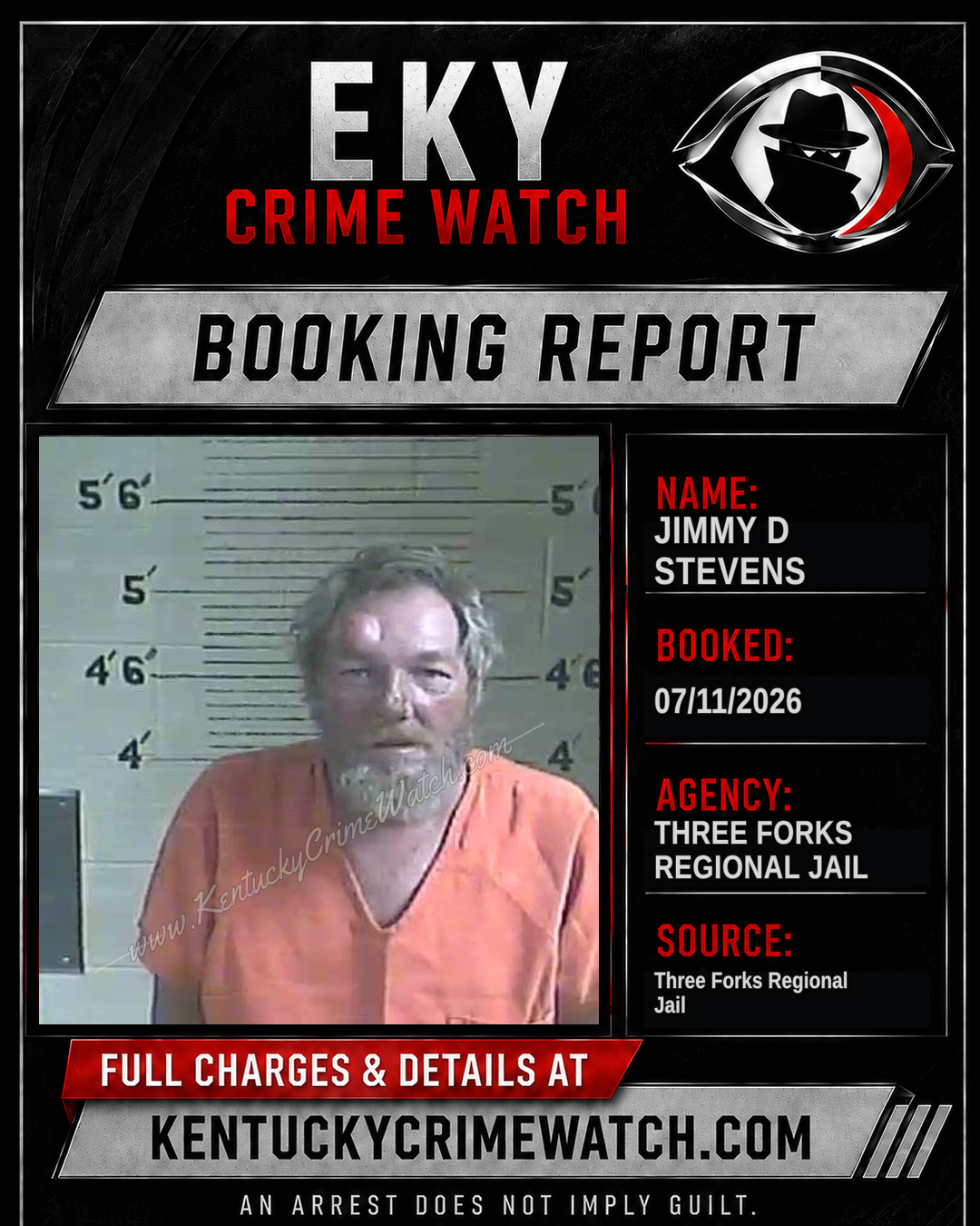 Jimmy D Stevens booking image
