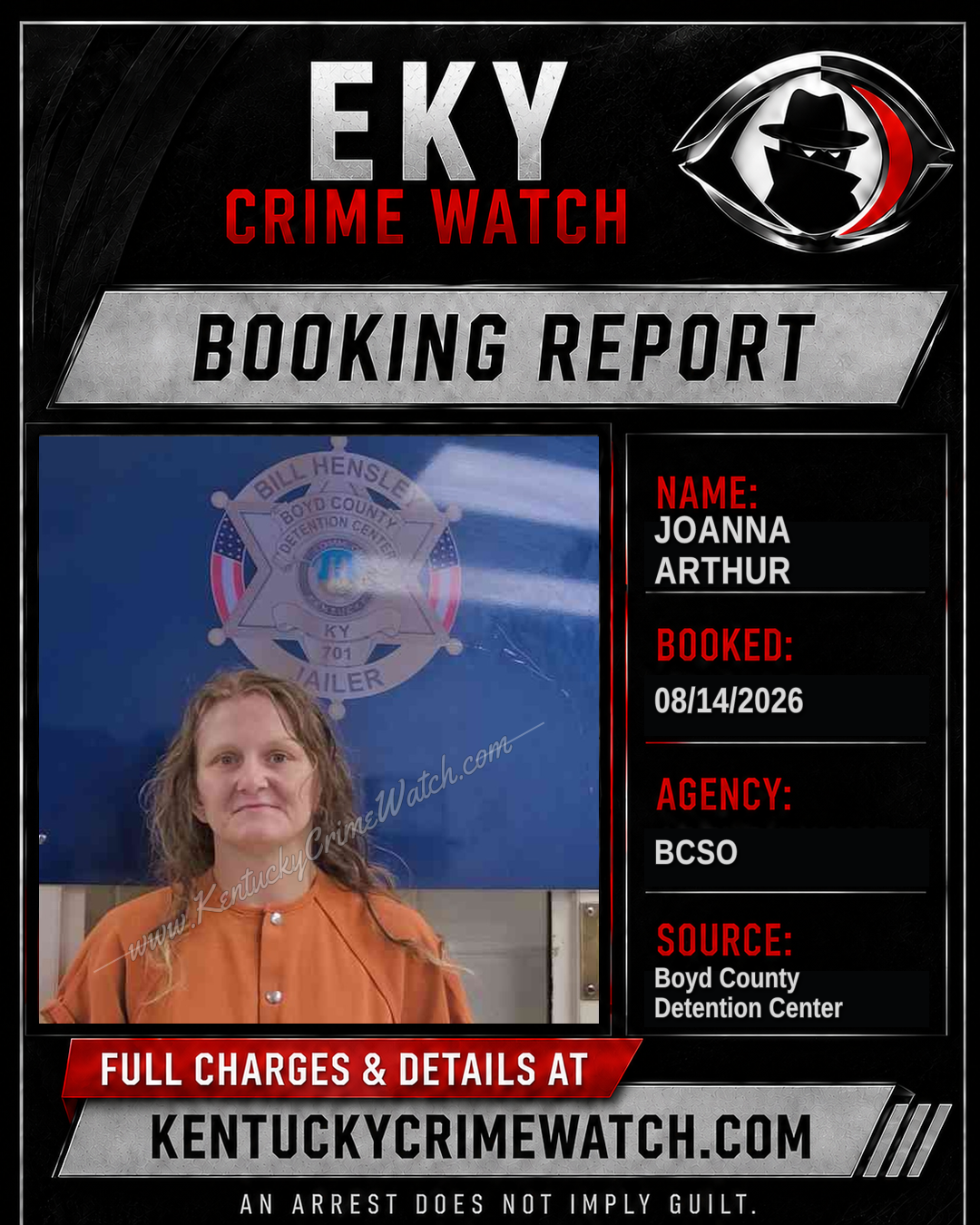 JOANNA ARTHUR booking image
