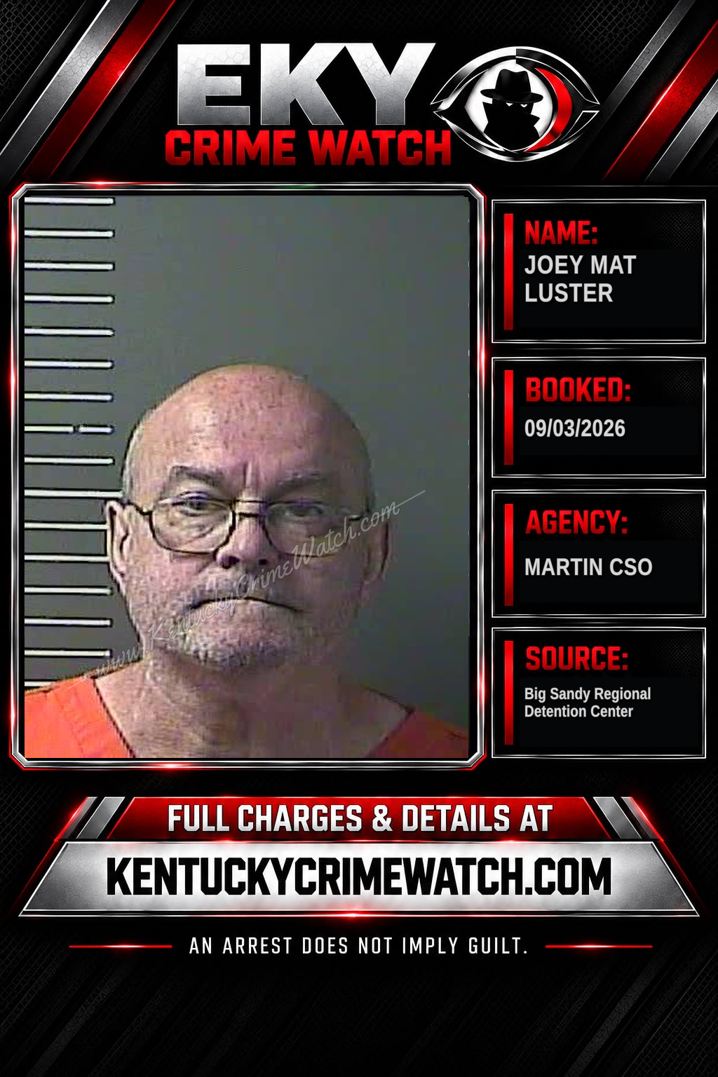 JOEY MAT LUSTER booking image