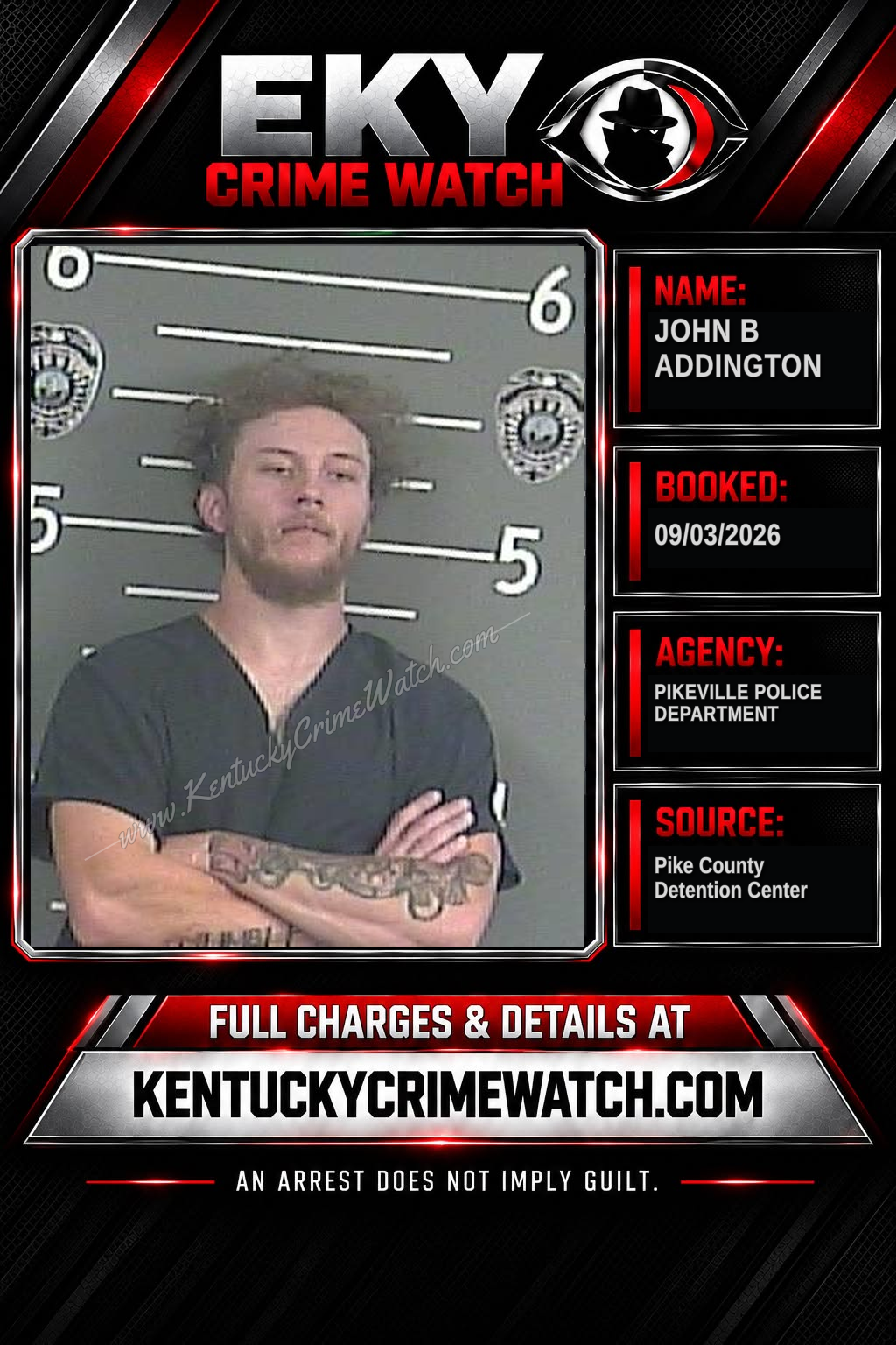 JOHN B ADDINGTON booking image