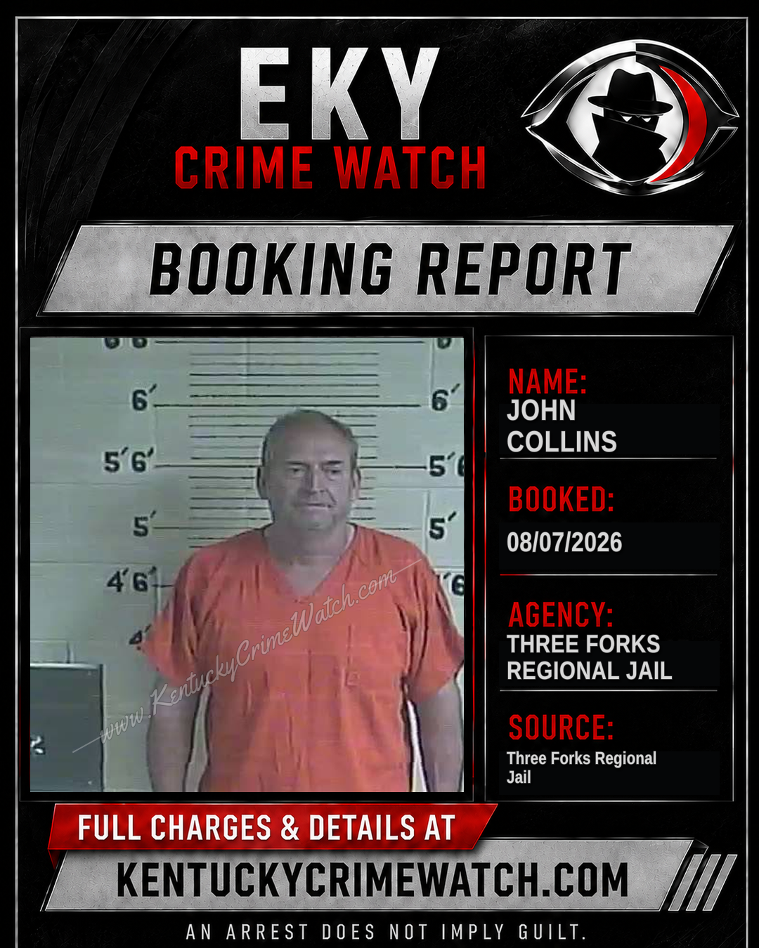 John Collins booking report card