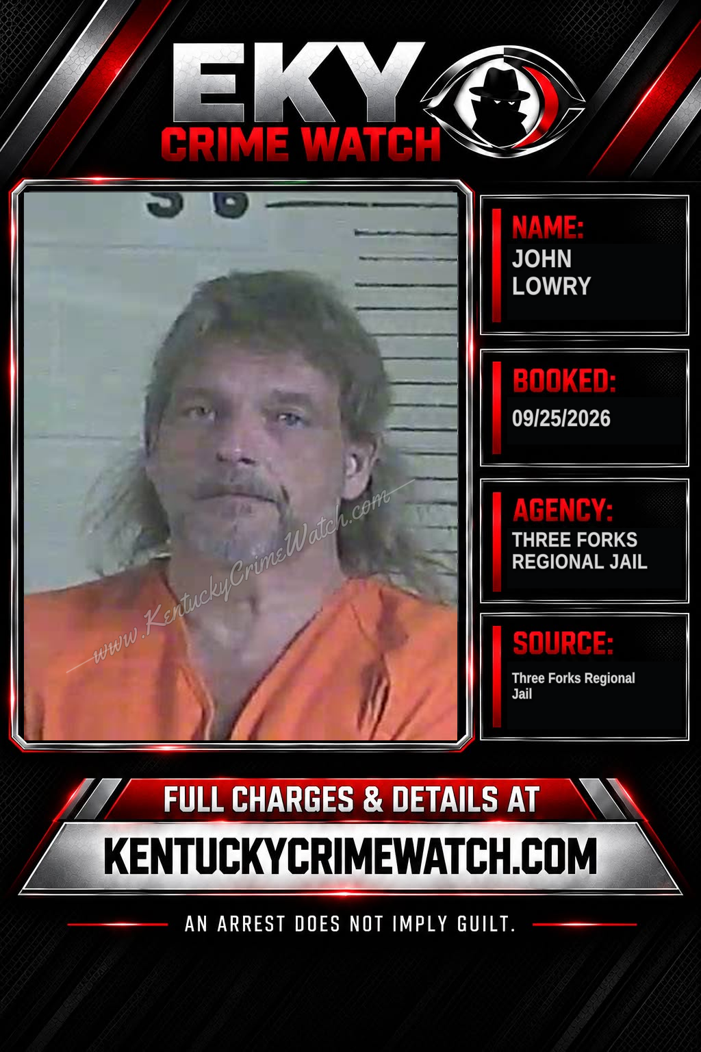 John Lowry booking image