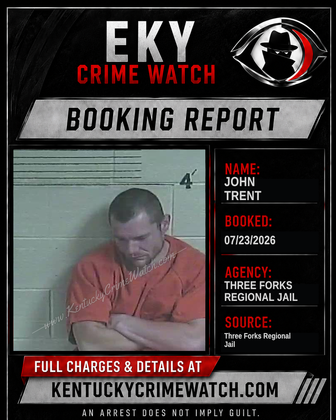 John Trent booking image