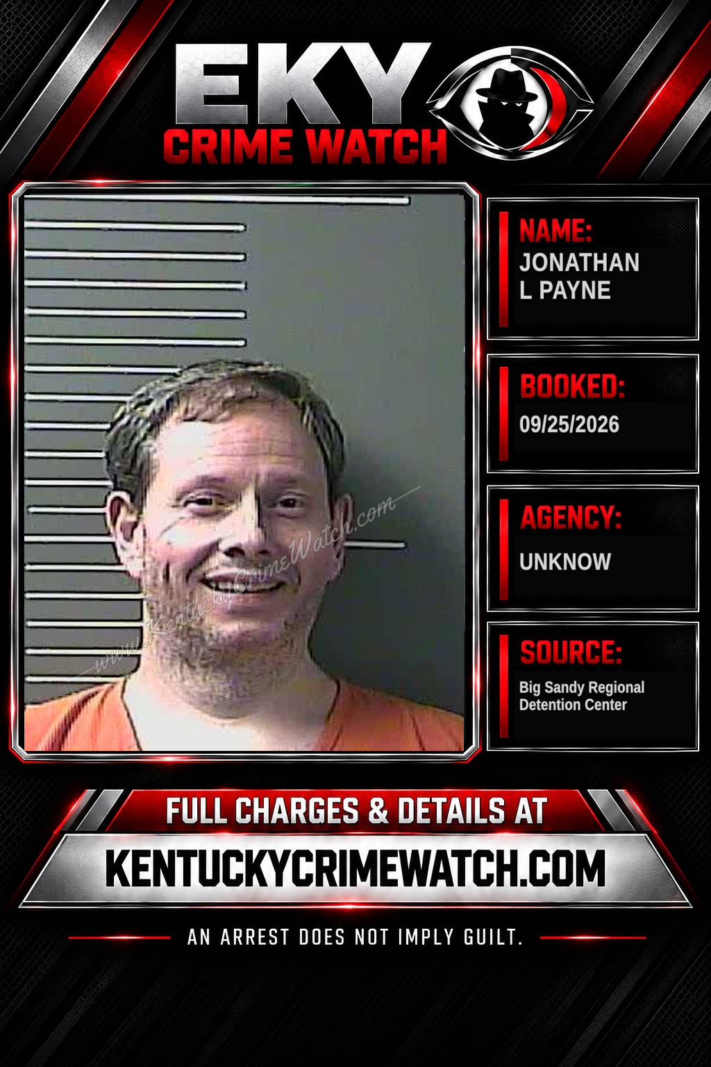 JONATHAN L PAYNE booking image