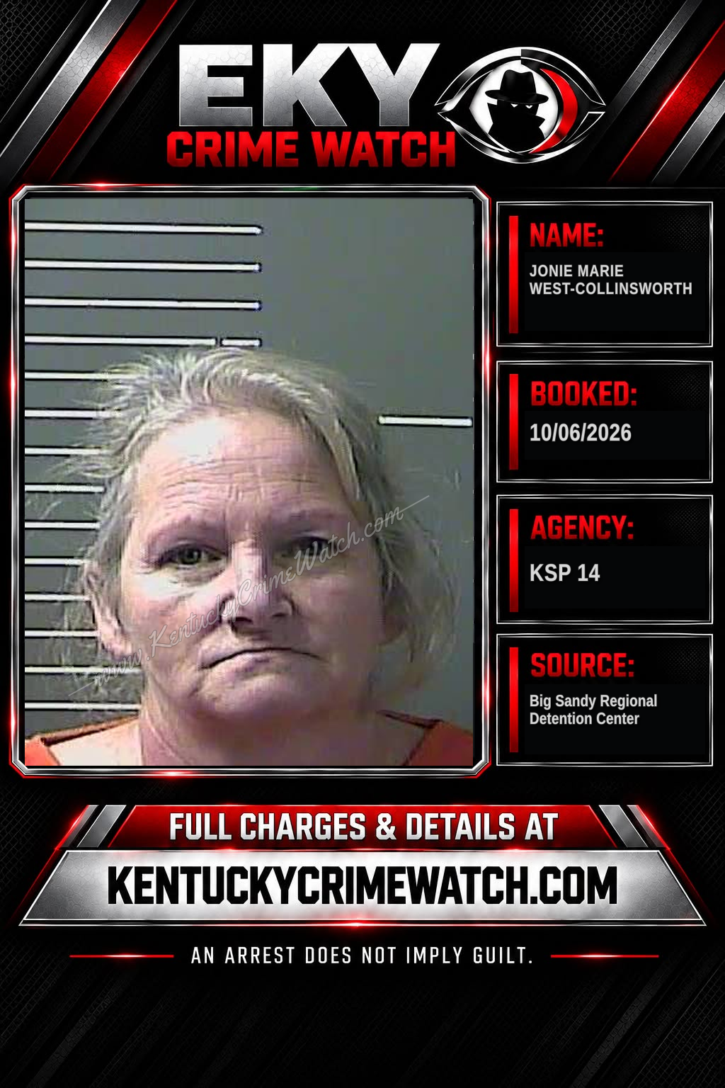 JONIE MARIE WEST-COLLINSWORTH booking image