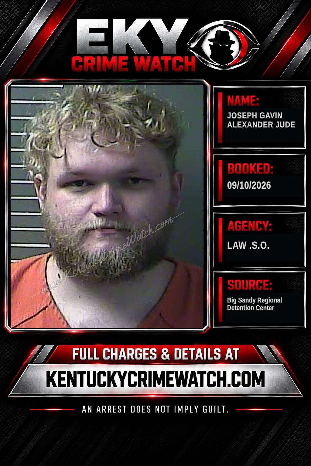 JOSEPH GAVIN ALEXANDER JUDE booking image