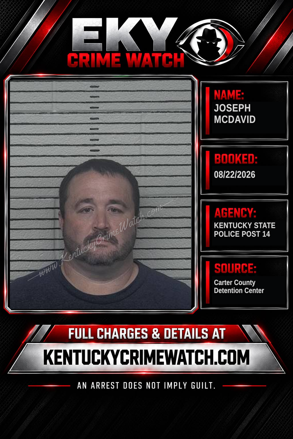 JOSEPH MCDAVID booking image