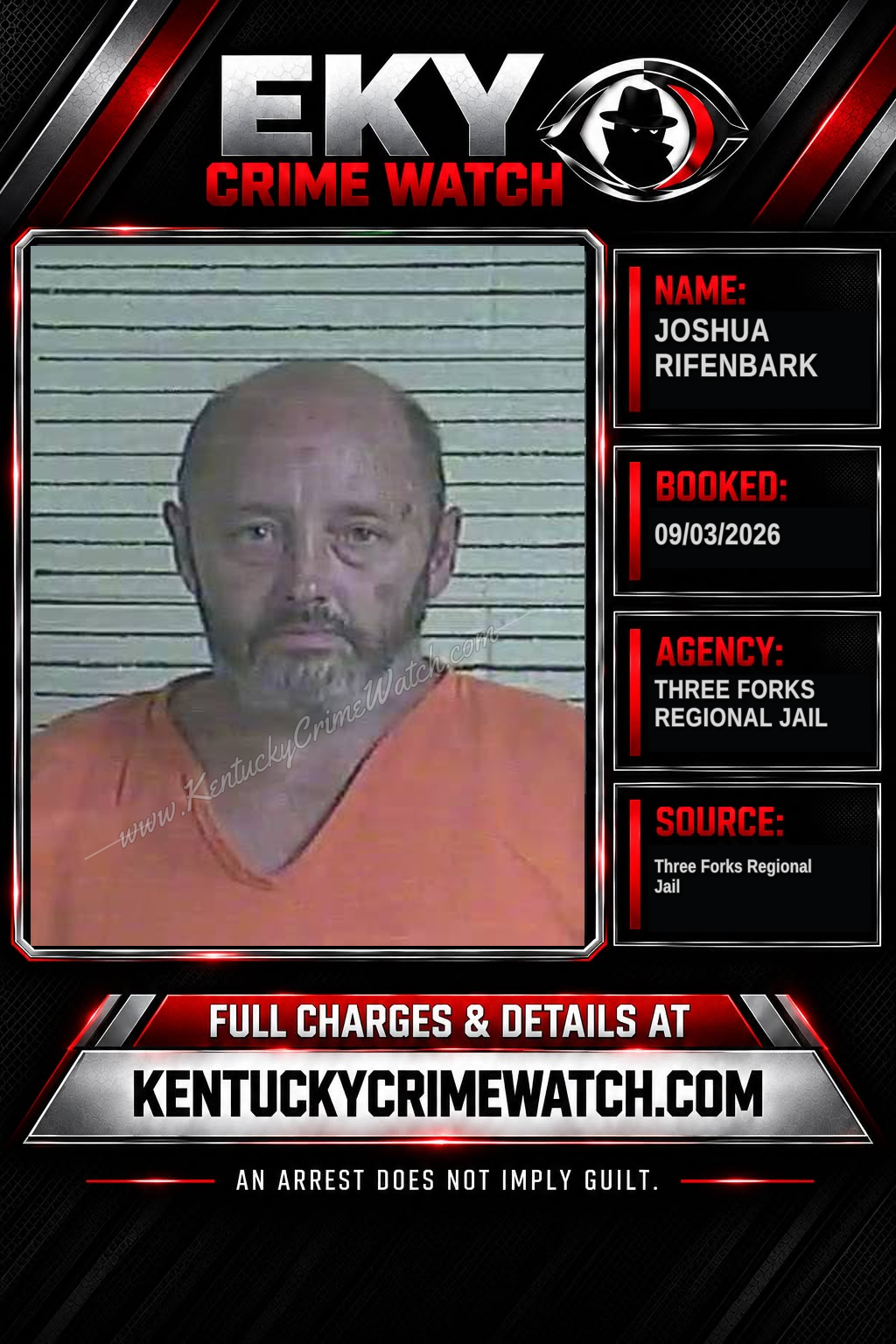 Joshua Rifenbark booking image