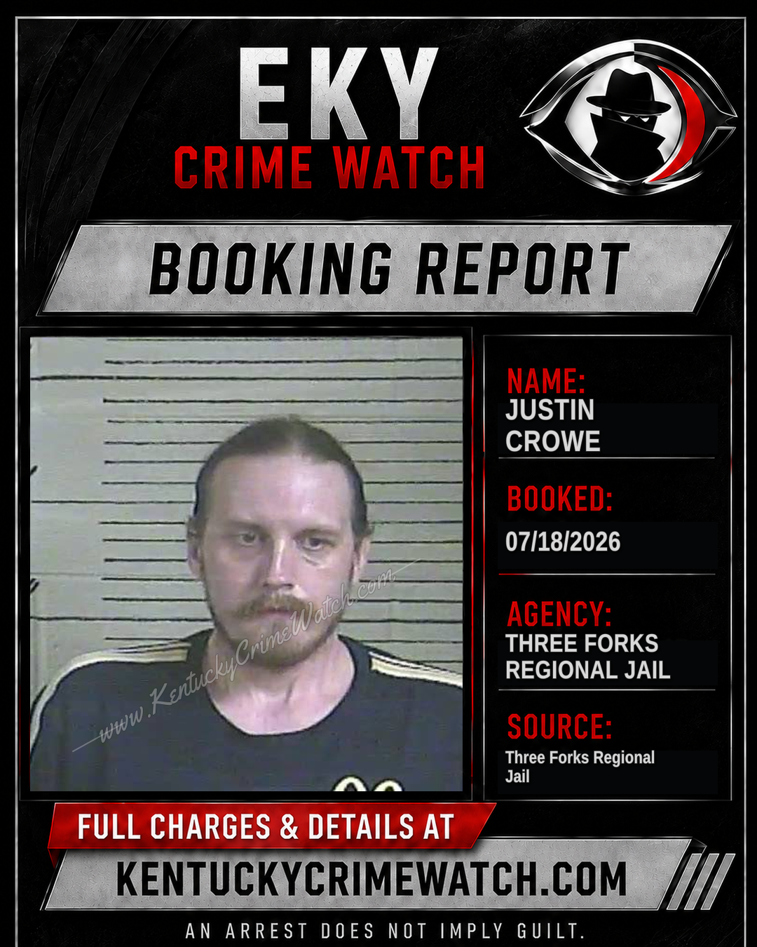 Justin Crowe booking image