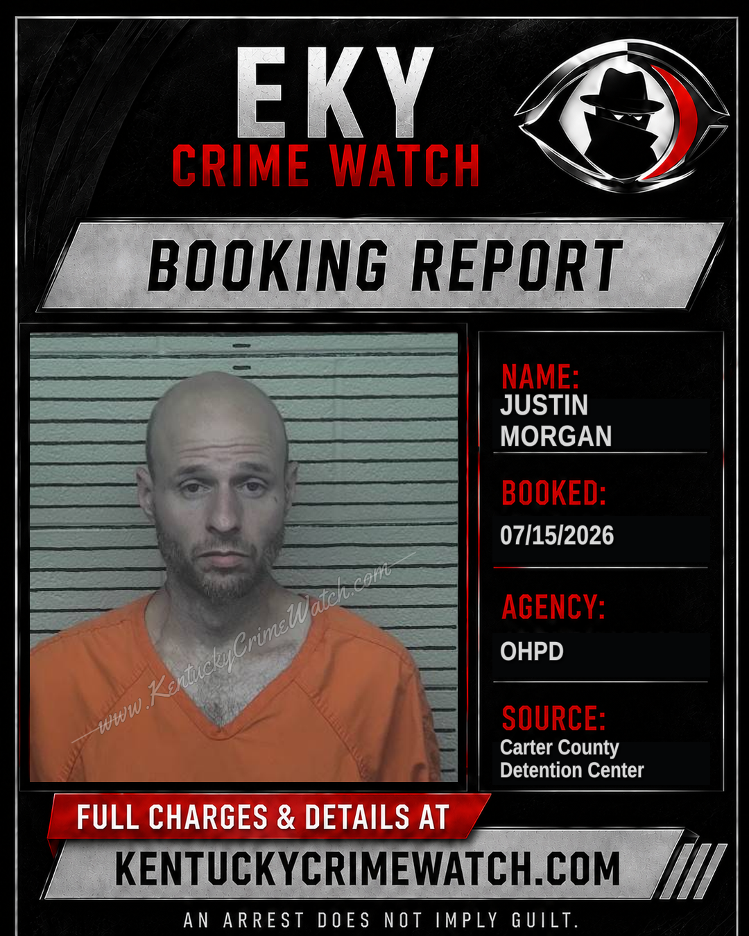 JUSTIN MORGAN booking image