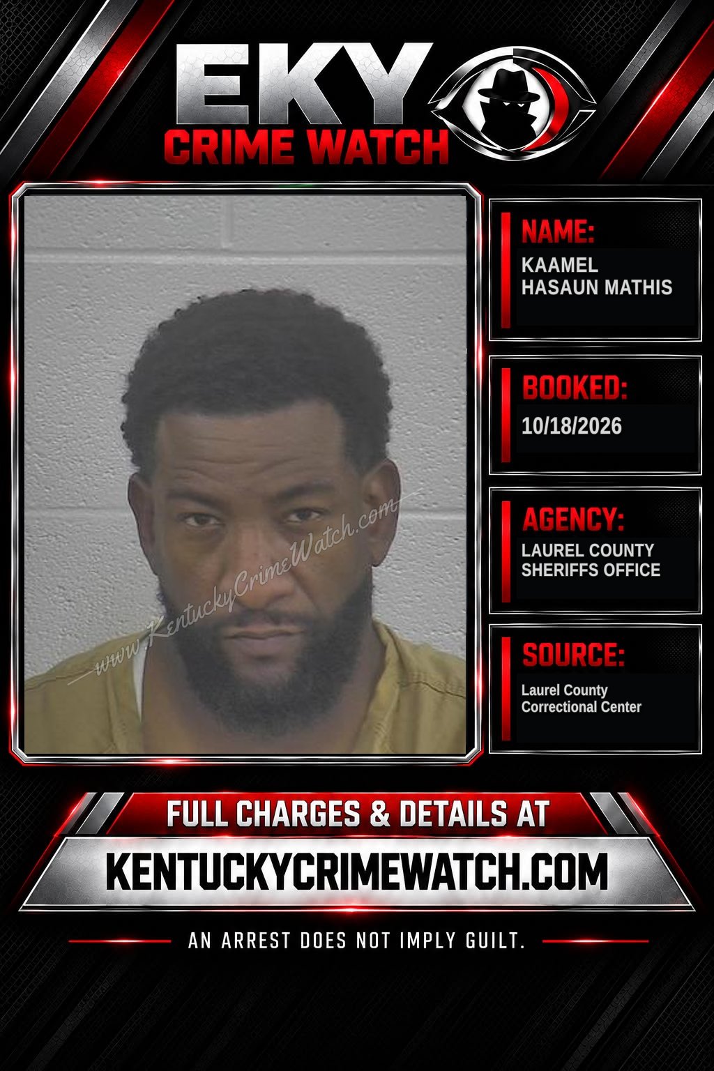 Last 72 Hours of EKY Bookings | EKY Crime Watch