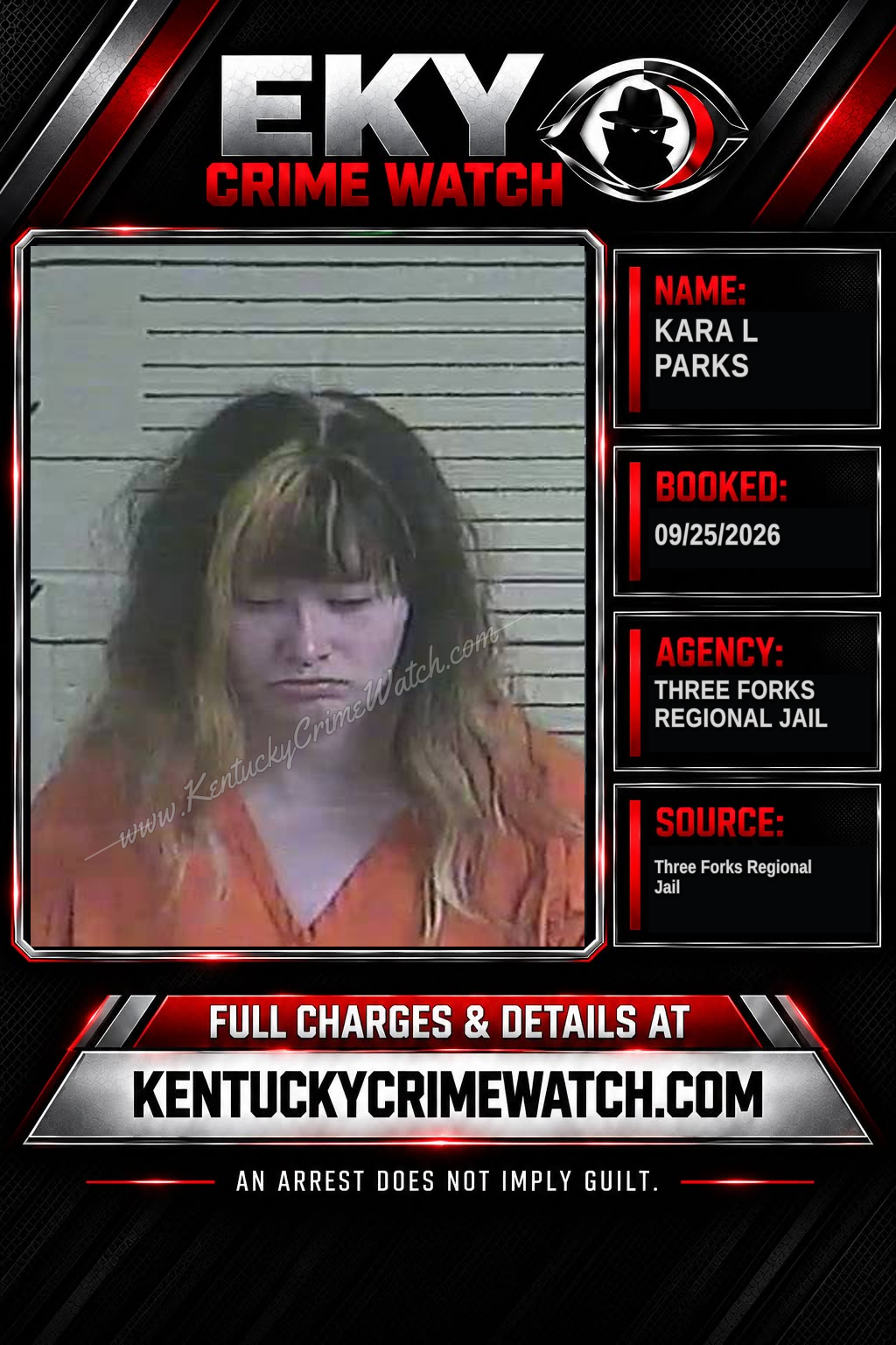 Kara l Parks booking image