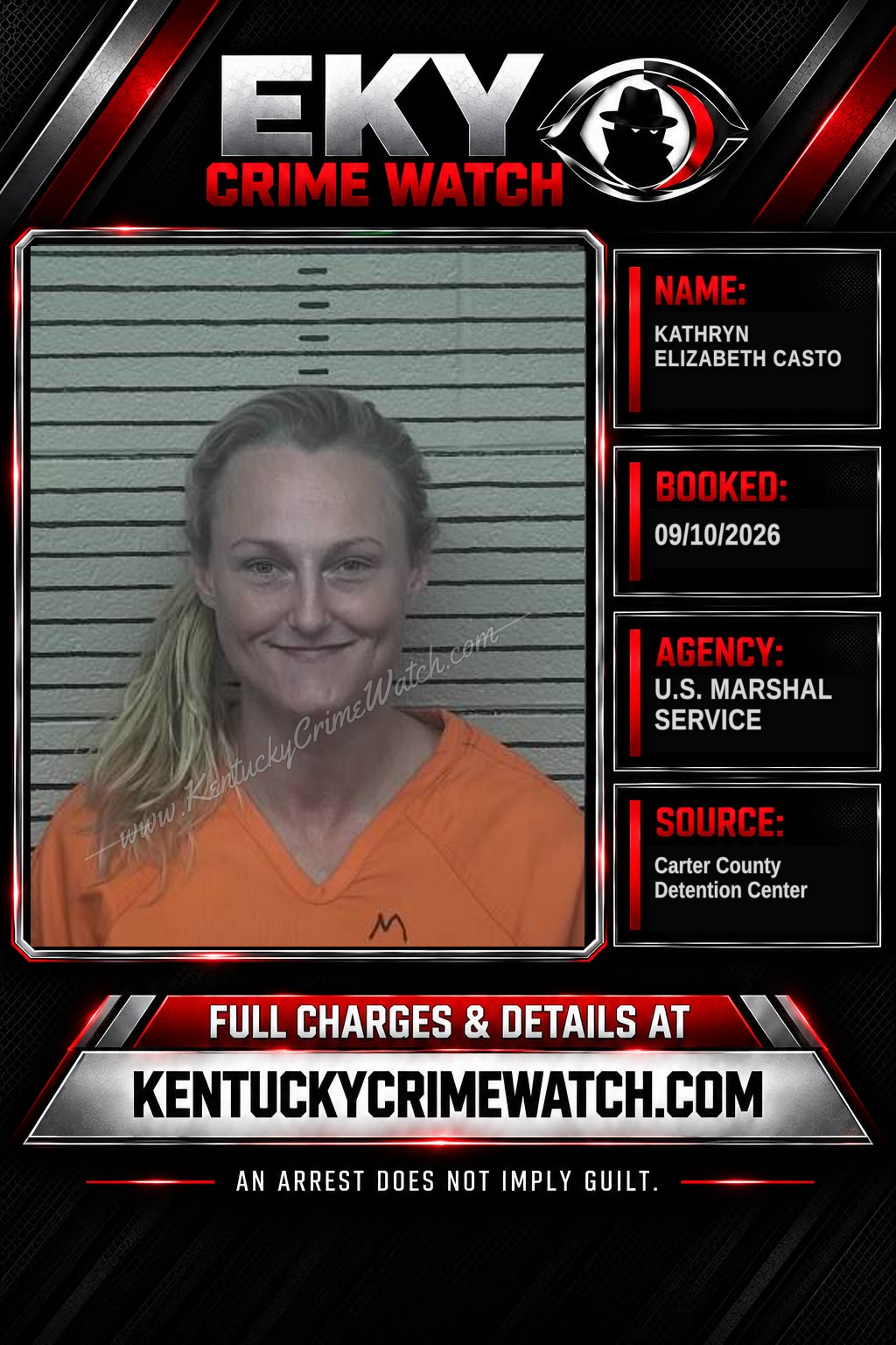 KATHRYN ELIZABETH CASTO booking image