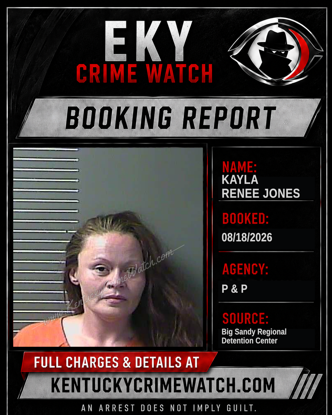 KAYLA RENEE JONES booking image
