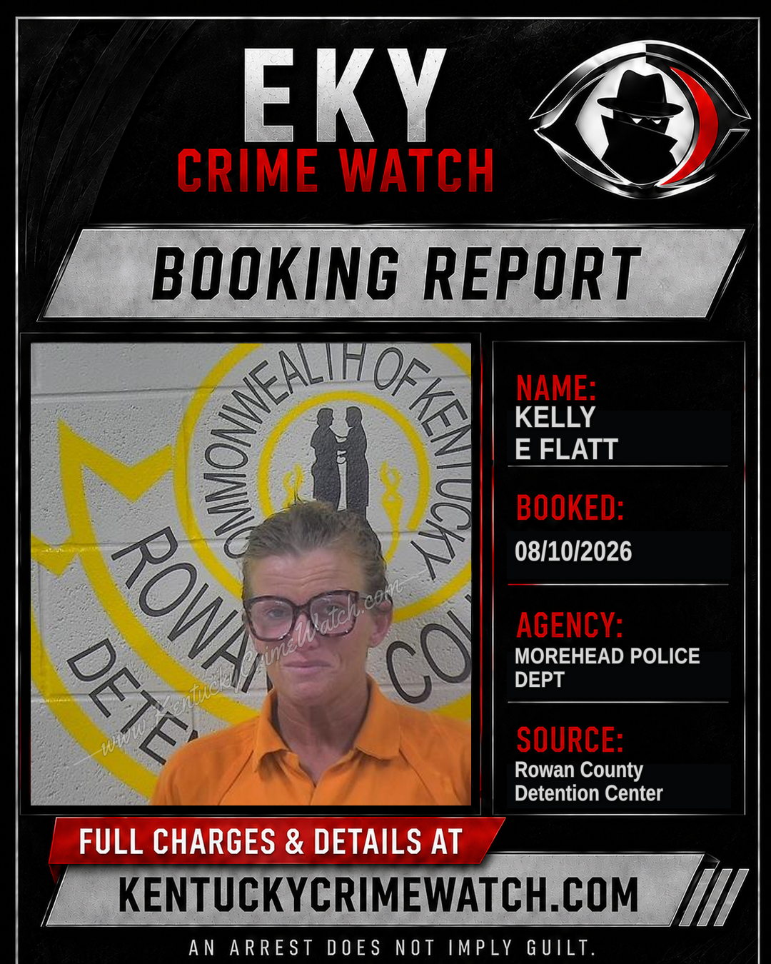 KELLY E FLATT booking report card
