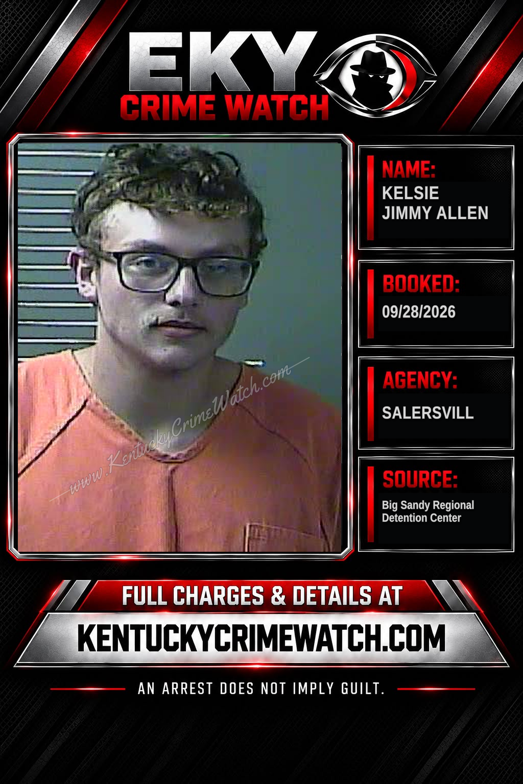 KELSIE JIMMY ALLEN booking report card