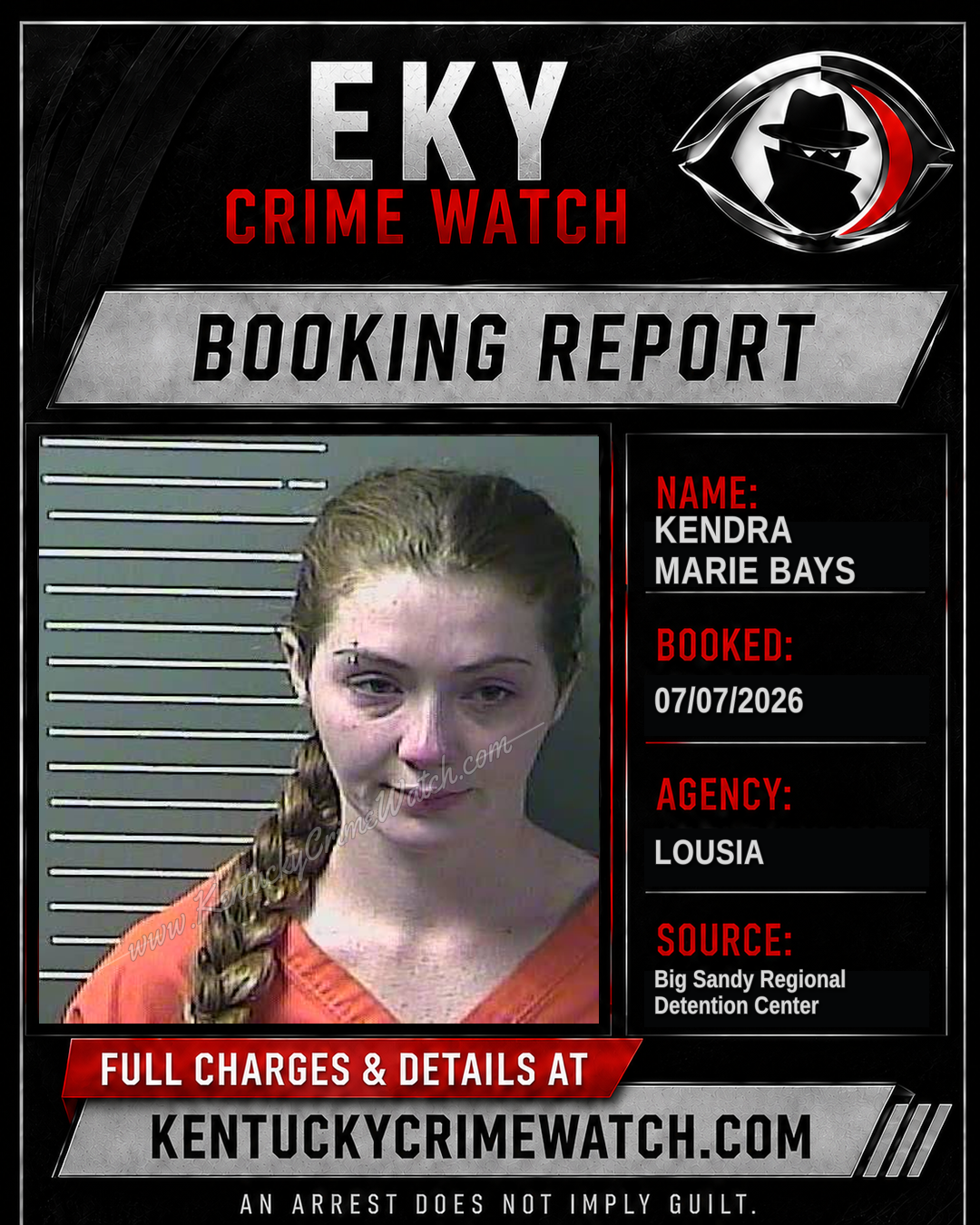 KENDRA MARIE BAYS booking image