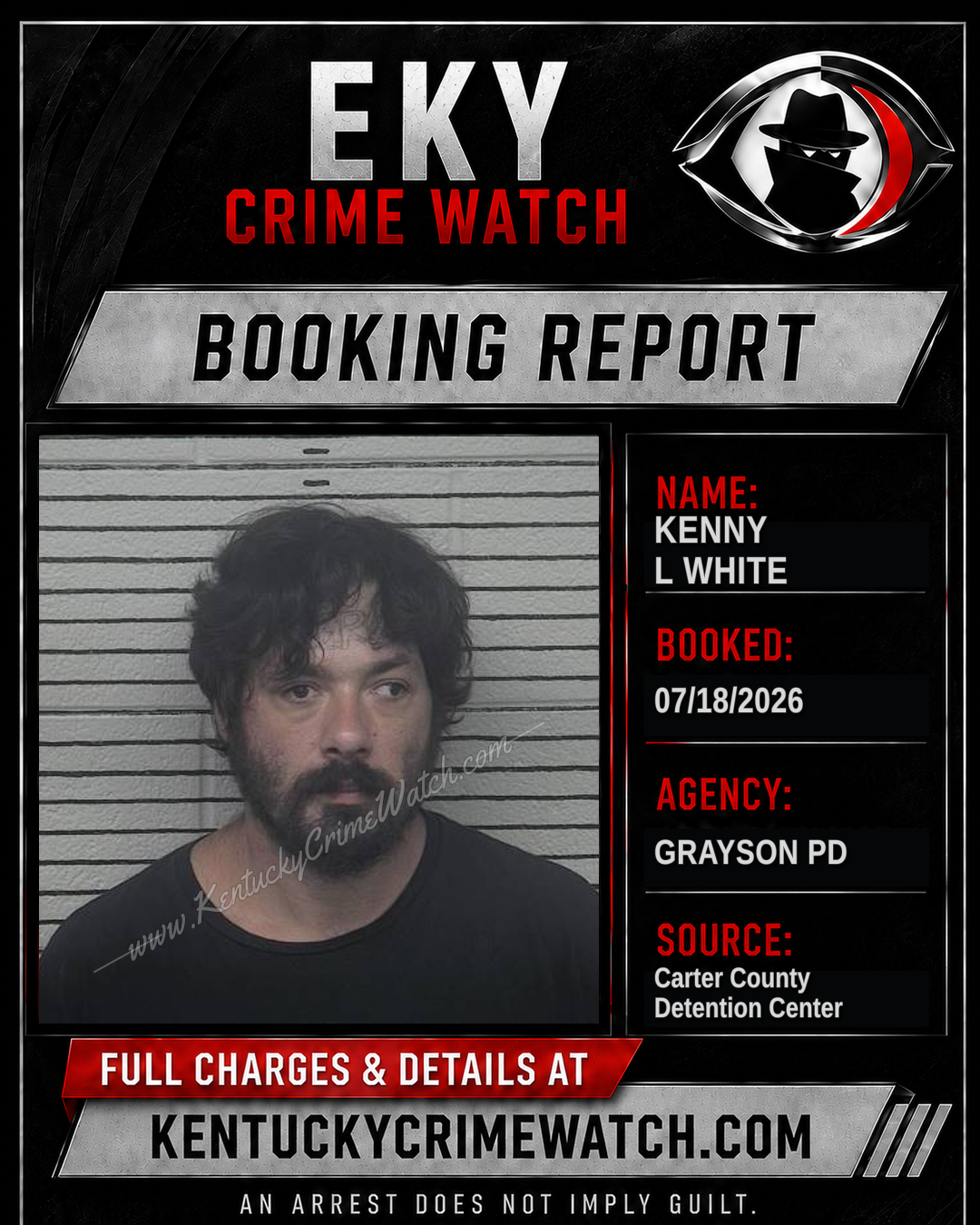 KENNY L WHITE booking image