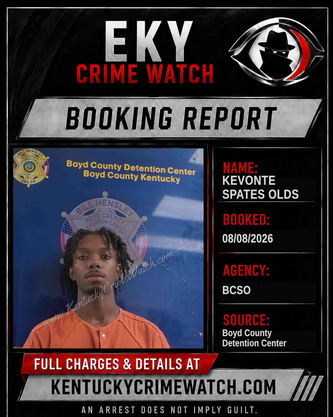 KEVONTE SPATES OLDS booking image