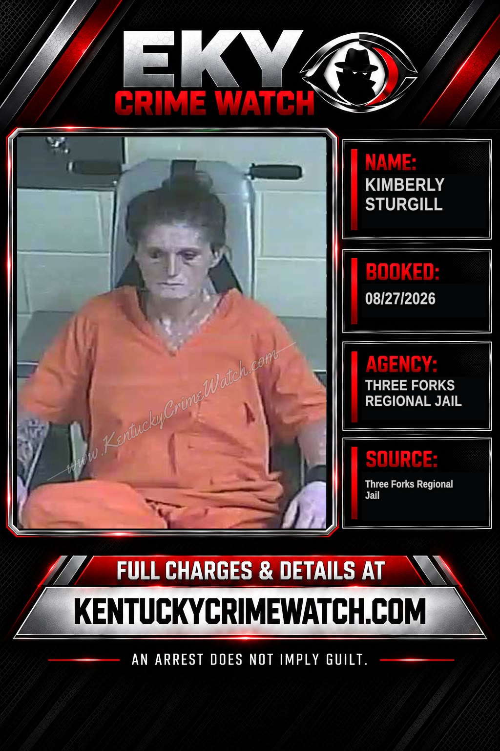 Kimberly Sturgill booking image