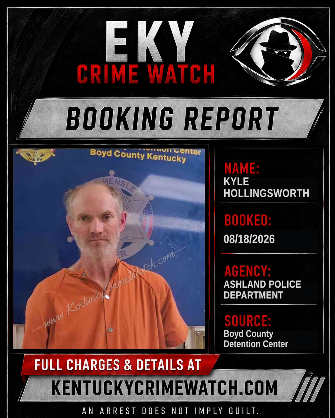 KYLE HOLLINGSWORTH booking image