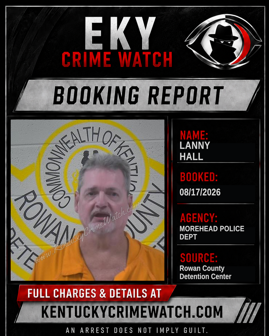 LANNY HALL booking image