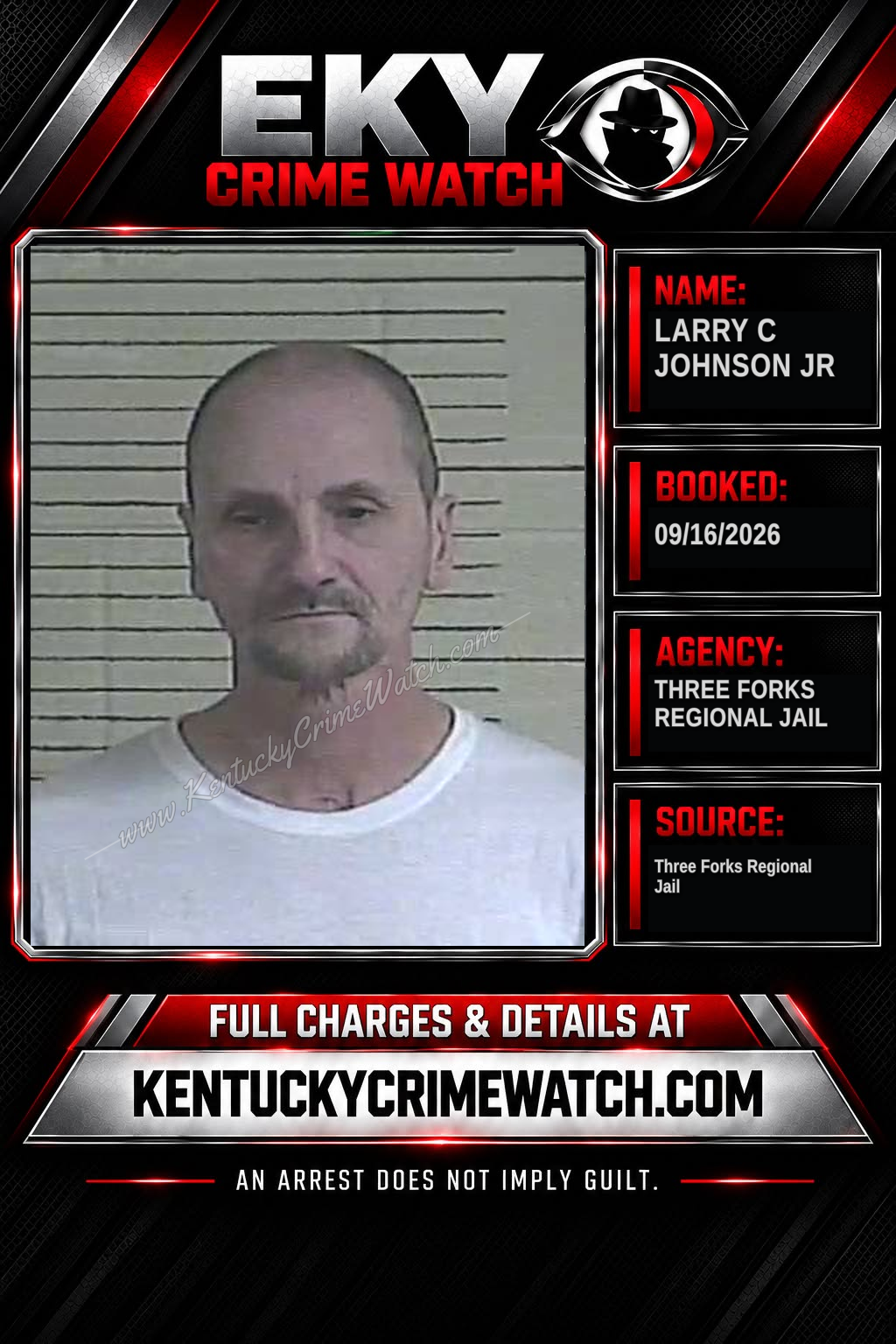 Larry C Johnson JR booking image