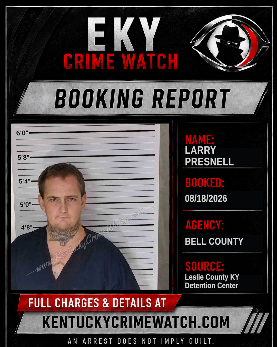 LARRY PRESNELL booking image