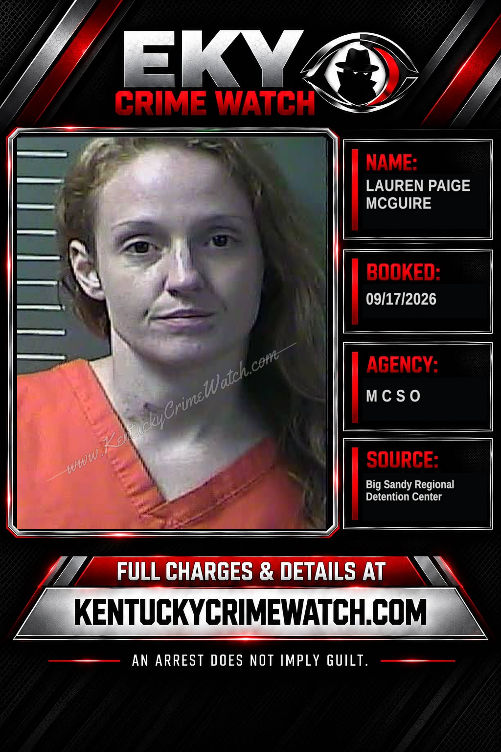 LAUREN PAIGE MCGUIRE booking image