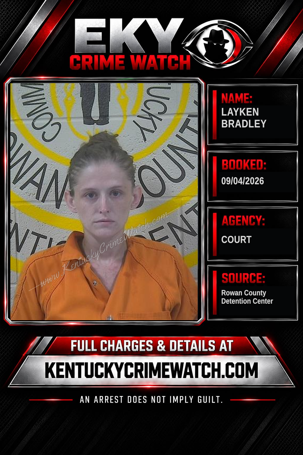 LAYKEN BRADLEY booking image