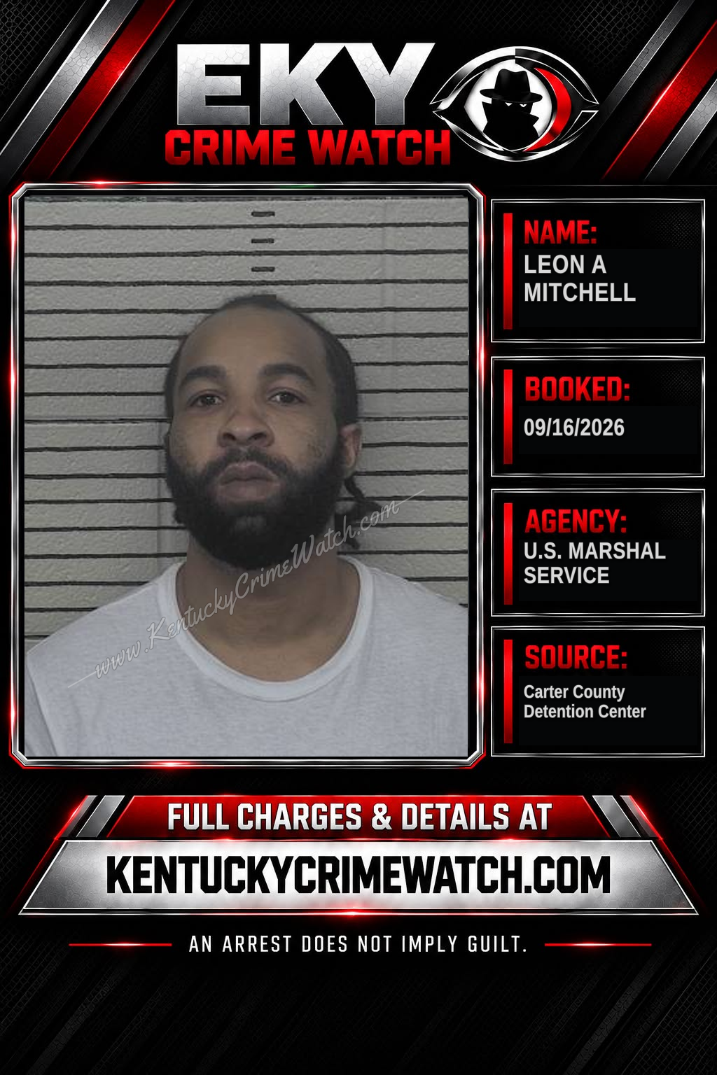LEON A MITCHELL booking image