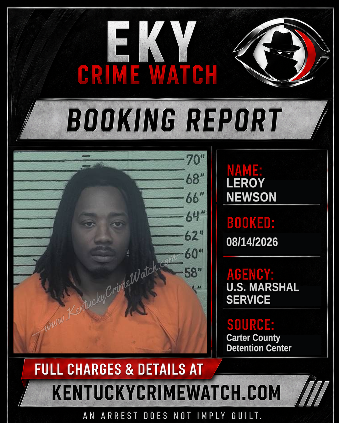 LEROY NEWSON booking report card