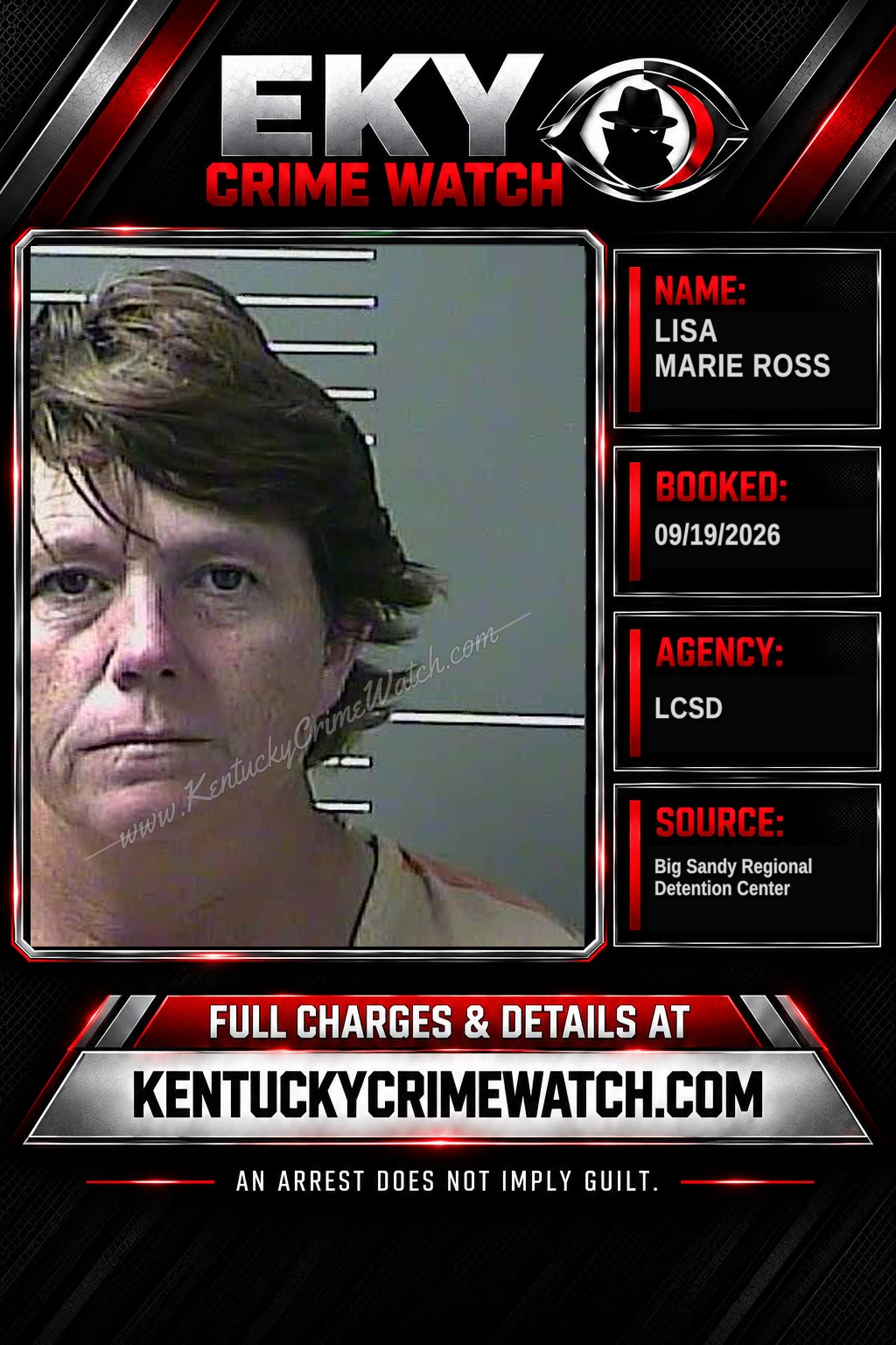 LISA MARIE ROSS booking image