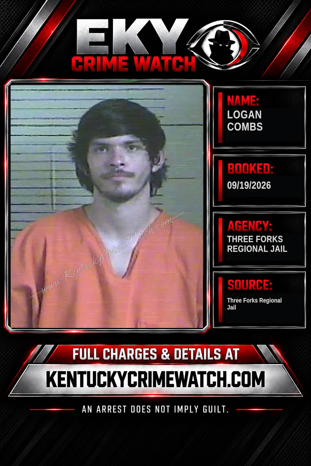 Logan Combs booking image